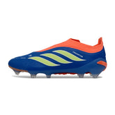 Adidas Predator 26 Elite Laceless Blue and Orange Firm Ground FG Football Boot