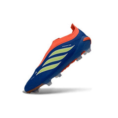 Adidas Predator 26 Elite Laceless Blue and Orange Firm Ground FG Football Boot