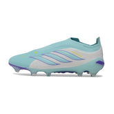 Adidas Predator 26 Elite Laceless Light Blue Firm Ground FG Football Boot
