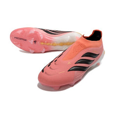 Adidas Predator 26 Elite Laceless Pink Firm Ground FG Football Boot