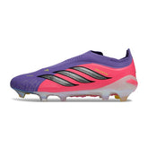 Adidas Predator 26 Elite Laceless Purple and Pink Firm Ground FG Football Boot