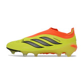 Adidas Predator 26 Elite Laceless Yellow and Orange Firm Ground FG Football Boot