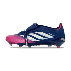 Adidas Predator 26 Elite Tongue Pink and Purple Kids Firm Ground FG Football Boot