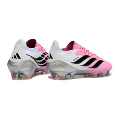 Adidas Predator 26 Elite Pink and White Firm Ground FG Football Boot