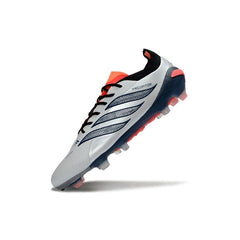Adidas Predator 26 Elite Silver and Orange Firm Ground FG Football Boot