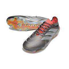 Adidas Predator 26 Elite Silver and White Firm Ground FG Football Boot