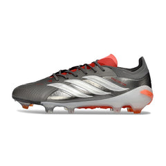 Adidas Predator 26 Elite Gray, Orange and White Firm Ground FG Football Boot