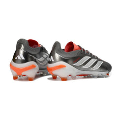Adidas Predator 26 Elite Gray, Orange and White Firm Ground FG Football Boot