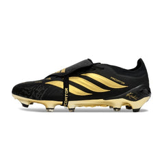 Adidas Predator 26 Elite Tongue Black and Golden Firm Ground FG Football Boot