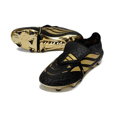 Adidas Predator 26 Elite Tongue Black and Golden Firm Ground FG Football Boot