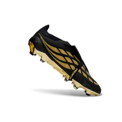 Adidas Predator 26 Elite Tongue Black and Golden Firm Ground FG Football Boot