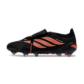 Adidas Predator 26 Elite Tongue Black and Orange Firm Ground FG Football Boot