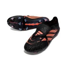 Adidas Predator 26 Elite Tongue Black and Orange Firm Ground FG Football Boot