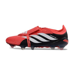 Adidas Predator 26 Elite Tongue Black and Red Firm Ground FG Football Boot
