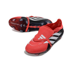 Adidas Predator 26 Elite Tongue Black and Red Firm Ground FG Football Boot