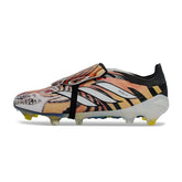 Adidas Predator 26 Elite Tongue Black, White and Orange Firm Ground FG Football Boot