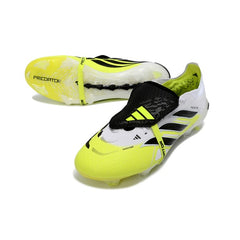 Adidas Predator 26 Elite Tongue Black, Yellow and White Firm Ground FG Football Boot