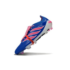 Adidas Predator 26 Elite Tongue Blue, Pink and White Firm Ground FG Football Boot