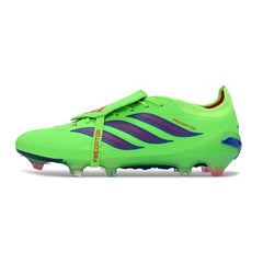 Adidas Predator 26 Elite Tongue Fluorescent Green and Blue Firm Ground FG Football Boot