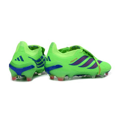Adidas Predator 26 Elite Tongue Fluorescent Green and Blue Firm Ground FG Football Boot
