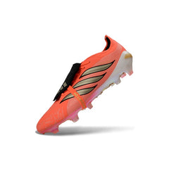 Adidas Predator 26 Elite Tongue Orange, Black and Golden Firm Ground FG Football Boot