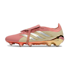 Adidas Predator 26 Elite Tongue Pink and Beige Firm Ground FG Football Boot