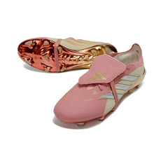 Adidas Predator 26 Elite Tongue Pink and Beige Firm Ground FG Football Boot
