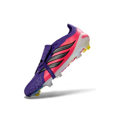 Adidas Predator 26 Elite Tongue Pink and Purple Kids Firm Ground FG Football Boot