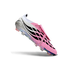 Adidas Predator 26 Elite Tongue Pink, Black and White Firm Ground FG Football Boot