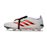Adidas Predator 26 Elite Tongue White and Black Firm Ground FG Football Boot
