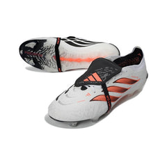 Adidas Predator 26 Elite Tongue White and Black Firm Ground FG Football Boot