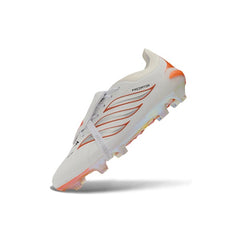 Adidas Predator 26 Elite Tongue White and Orange Firm Ground FG Football Boot