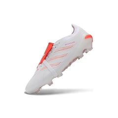 Adidas Predator 26 Elite Tongue White and Orange Firm Ground FG Football Boot