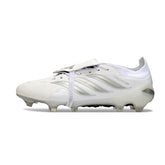 Adidas Predator 26 Elite Tongue White and Silver Firm Ground FG Football Boot