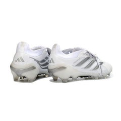 Adidas Predator 26 Elite Tongue White and Silver Firm Ground FG Football Boot