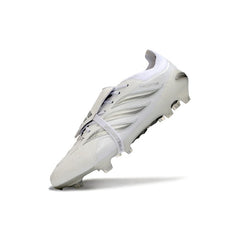Adidas Predator 26 Elite Tongue White and Silver Firm Ground FG Football Boot