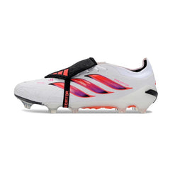 Adidas Predator 26 Elite Tongue White, Purple and Black Firm Ground FG Football Boot