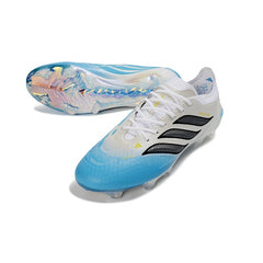 Adidas Predator 26 Elite White and Blue Firm Ground FG Football Boot