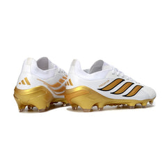 Adidas Predator 26 Elite White and Golden Firm Ground FG Football Boot