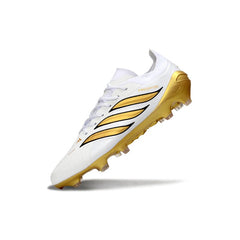 Adidas Predator 26 Elite White and Golden Firm Ground FG Football Boot