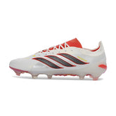 Adidas Predator 26 Elite White and Orange Firm Ground FG Football Boot