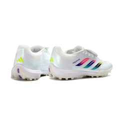 Adidas Predator 26 League Tongue White, Pink and Blue Turf TF Football Boot