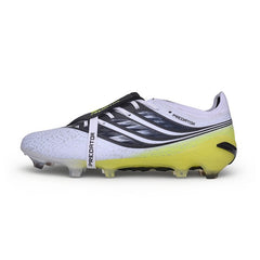 Adidas Predator 27 Elite Tongue White, Yellow and Black Firm Ground FG Football Boot