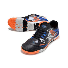 Joma Regate Rebound Black Orange Blue and Gray Indoor IC Football Boot
