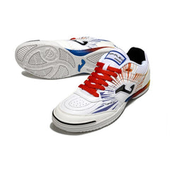 Joma Top Flex 24 IC White Blue and Orange Futsal Football Boot
