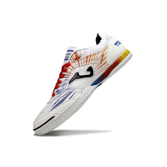 Joma Top Flex 24 IC White Blue and Orange Futsal Football Boot