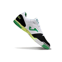 Joma Top Flex 24 IC White Green and Black Futsal Football Boot