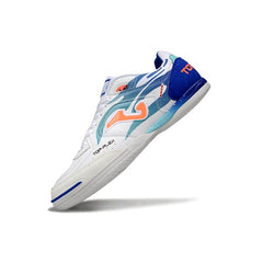 Joma Top Flex 24 White and Blue Indoor IC Football Boot
