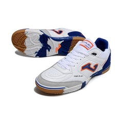 Joma Top Flex 24 White Blue and Orange Futsal IC Football Boot