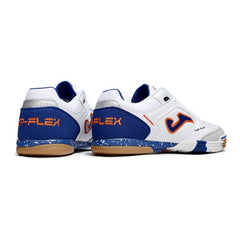 Joma Top Flex 24 White Blue and Orange Futsal IC Football Boot